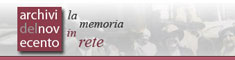 Archivi del Novecento - la memoria in rete