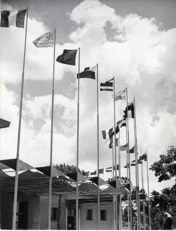 La Domus Pacis durante un incontro della Fijc nel 1951