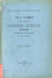 Opera dei congressi e dei comitati cattolici in Italia, 1892