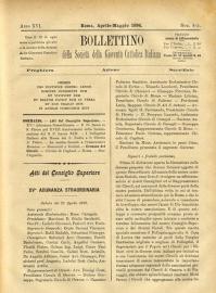 Bollettino della Società della Gioventù cattolica italiana, 1896