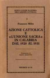 Azione cattolica e «l'Unione Sacra» in Calabria dal 1920 al 1931