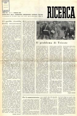Ricerca, 1952